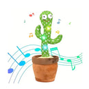 Cacto de pelúcia interativo que fala, grava e dança com 120 músicas. Presente eletrônico perfeito para crianças, estimula diversão e criatividade com tecnologia envolvente.