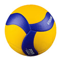 Bola de voleibol tamanho 5 em couro PU com toque macio. Ideal para competições, treinamentos e uso em ambientes internos e externos. Construção durável e desempenho profissional.