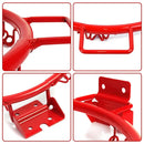 Aro de basquete em aço dobrável de 32cm com rede e parafusos para fixação na parede. Ideal para treinos em casa ou espaços reduzidos. Instalação simples e resistente.