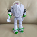 Robô Buzz Lightyear com movimento automático. Figura de ação Pixar com caminhada elétrica. Perfeito para crianças, colecionadores e fãs de Toy Story. Presente ideal para aniversários e ocasiões especiais.