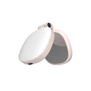 Espelho de selfie magnético com luz de preenchimento ajustável em duas cores. Suporte reversível multifuncional para celular. Ideal para fotos e vídeos profissionais com iluminação equilibrada.