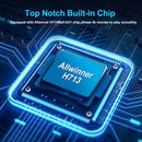 Projetor DITONG HY300 Plus com Android 4K, resolução 1280x720P, dual WiFi e 300 ANSI. Ideal para cinema em casa e ambientes externos. Portátil e com tecnologia LED de alta definição.