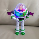 Robô Buzz Lightyear com movimento automático. Figura de ação Pixar com caminhada elétrica. Perfeito para crianças, colecionadores e fãs de Toy Story. Presente ideal para aniversários e ocasiões especiais.