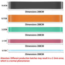 Faixa elástica de resistência para yoga com múltiplos níveis. Ideal para levantamento de glúteos, agachamentos profundos e modelagem corporal. Perfeita para alongamento e fortalecimento muscular.