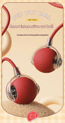 Bola interativa automática para gatos com cauda realista e recarga USB. Estimula instinto de caça, mantém seu felino ativo e entretido. Brinquedo inteligente e seguro.