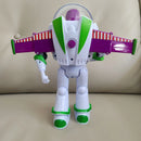 Robô Buzz Lightyear com movimento automático. Figura de ação Pixar com caminhada elétrica. Perfeito para crianças, colecionadores e fãs de Toy Story. Presente ideal para aniversários e ocasiões especiais.