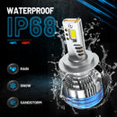 Farol LED de alta potência 4800W com tecnologia Canbus. Compatível com H4, H7, H11, H1, 9005, 9006 e outros modelos. Oferece 6000000 lúmens a 6000K para iluminação branca e clara. Instalação plug-and-play sem modificações.