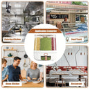 Organizador giratório 360° com 6 compartimentos herméticos. Mantém cereais, doces e arroz frescos e protegidos da umidade. Solução prática para sua despensa.