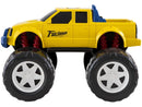 Caminhão de brinquedo off-road com design robusto e detalhes realistas. Ideal para crianças que adoram aventuras e exploração. Construção durável para brincadeiras intensas.