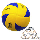 Bola de voleibol tamanho 5 em couro PU com toque macio. Ideal para competições, treinamentos e uso em ambientes internos e externos. Construção durável e desempenho profissional.