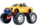 Caminhão de brinquedo off-road com design robusto e detalhes realistas. Ideal para crianças que adoram aventuras e exploração. Construção durável para brincadeiras intensas.